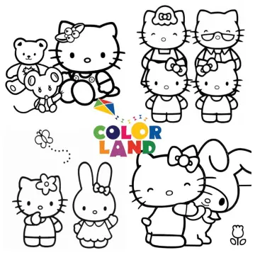 Tải 80+ tranh tô màu Hello Kitty siêu cute và dễ thương cho bé