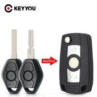 KEYYOU 3 Buttons Modified Folding Remote Key Shell Case for BMW E81 E46 E39 E63 E38 E83 E53 E36 E85 1 2 3 Series with HU92 Blade