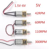 【✱2023 HOT✱】 chexiuhua N20ขนาดเล็กขนาดเล็กโลหะเต็มรูปแบบมอเตอร์เกียร์ Dc 3V-6V 5V 42Rpm 60Rpm 110Rpm 300Rpm มอเตอร์แรงบิดสูงความเร็วต่ำของเล่นงานอดิเรก Diy