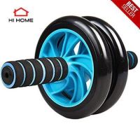 EXR อุปกรณ์ออกกำลังกาย Hihome Starter Wheel 16 CM ลูกกลิ้งบริหารหน้าท้อง AB Wheel ฟรีแผ่นรองเข่า  เพื่อสุขภาพ สีฟ้า เครื่องออกกำลังกาย