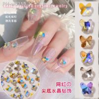 3D Crystal Butterfly Nail Art Decoration Heart Shaped Bow Knot Diamond Fashion Nail Rhinestone DIY Accessories 50pcs