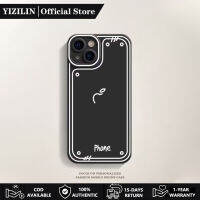 Yizilin เคสโทรศัพท์เคสขัดเงาอะคริลิคสีด้านสุดหรู,ใช้ได้กับ Iphone 15 14 13 12 11 Pro Max X XS Max XR 7/8 Plus ซิลิโคนนิ่ม