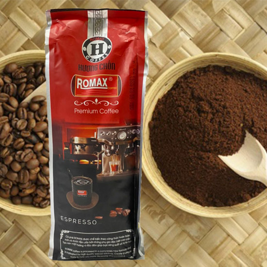 Cà phê rang xay romax h hương chồn 500gr - romax coffee - ảnh sản phẩm 1