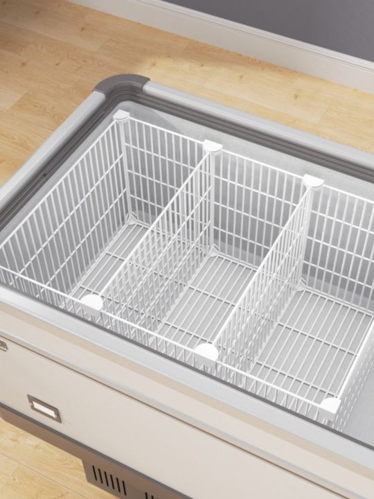 Freezer internal storage racks grid partitions freezer-specific layered ...