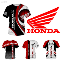 2023 New Casual Short Sleeved T-shirt with Honda 3d Car Logo, Fashionable for Men And Women, Suitable for Sports Size S-5xl 2022 Unisex