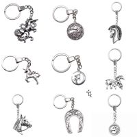 1 Piece Jewelry Party Gift Keychains Animal Horse And Unicorn Charms Key Rings Key Chains