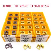 CCMT060204 CCMT09T304 CCMT09T308 VP15TF UE6020 US735 เครื่องมือกลึงคาร์ไบด์ CNC เครื่องมือกลึงเครื่องมือภายใน CCMT