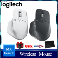 Logitech MX MASTER 3S 2.4เมาส์ไร้สาย GHz DPI เลเซอร์ไร้สาย8000เมาส์สำนักงานเล่นเกมบลูทูธสำหรับแล็ปท็อป PC Windows 7/8 Meimiao