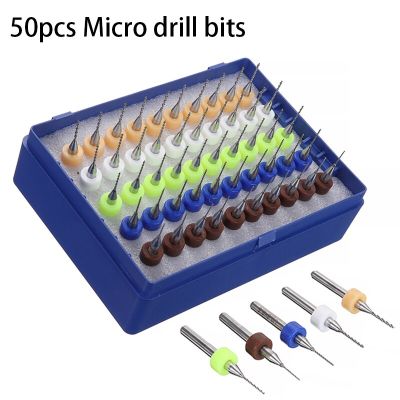 HH-DDPJ50pcs/kit 0.5-0.9mm Print Circuit Board Drill Bits Tungsten Micro Drill Bits Twist Drill Pcb Circuit Board Engraving Tool