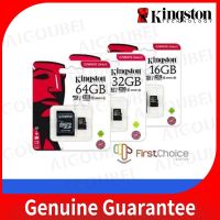 ผลิตภัณฑ์ที่ผ่านการรับรอง Original Kingston TF Card 16GB 32GB 64GB 128GB Micro SDHC 80เมกะไบต์/วินาที TF Canvas เลือกการ์ดหน่วยความจำ Class 10