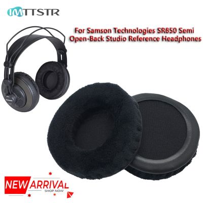 ♠◐๑ Ear Pads for Samson SR-850 Earpads Earmuff Replacement Velvet Leather Cushion Cover Cups Technologies SR850 Studio Reference