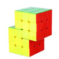 3X3 Cubetwist สอง6X6ลูกบาศก์มายากลร่วมกันสำหรับการฝึกอบรมสมองของเล่นเกมเพื่อการศึกษาของขวัญลดลงสติกเกอร์