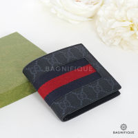 NEW GUCCI 8 CARDS SHORT BLACK GG SUPREME MONOGRAM