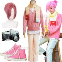 Mitsuba Sousuke Cosplay Anime Jibaku Shounen Toilet Bound Hanako Kun Cosplay Costume Pink Wig Shoes Camera Propsuniform - Cosplay Costumes - CosPlay●