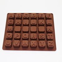 26 Capital Letters of the Alphabet Ice Cube Chocolate Candy Soap Silicone Mold Bread Cake  Cookie Accessories