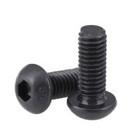 20pcs 10#-24 10.9 level alloy steel Allen round head screws hex socket pan headed screw mechanical bolts fasten bolt DIN7380