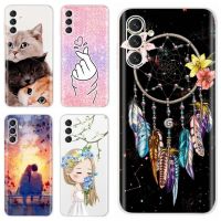 เคสภาพน่ารักสำหรับ A04s Samsung Galaxy SM-A047F เคสโทรศัพท์บางนิ่มสำหรับ Samsung A04s ปลอก6.5