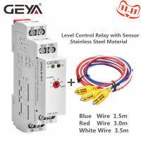 Free Shipping GEYA GRL8 Water Level Control Relay with Stainless Sensor ACDC24V-240V Level Control Sensor