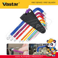 Vastar ยาว-ประเภทชุดประแจมือประแจโลหะไขควง9Pcs Double-End L ประเภทประแจหกเหลี่ยมเมตริกประแจชุดเครื่องมือ