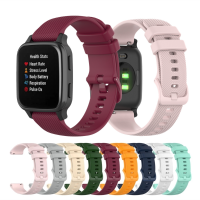 สายนาฬิกาสำหรับ Garmin Venu SQ สร้อยข้อมือซิลิโคนสำหรับ Garmin Venu Vivoactive3 4 Forerunner245สำหรับ Amazfit Bipsu สายรัดข้อมือ