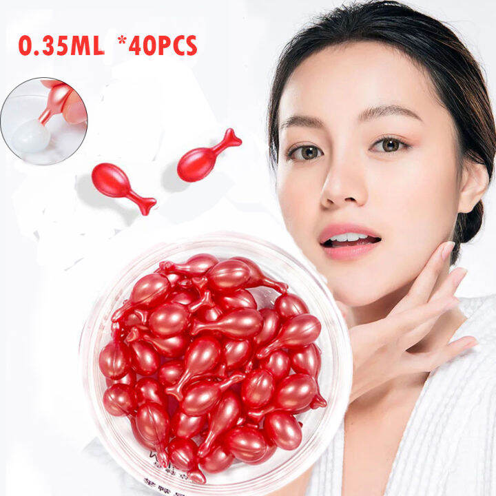 40PcsBottle Caviar Capsules Cream Fullerene Moisturizing Antiaging