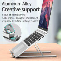 Laptop Stand Aluminum Alloy Full Silicone Covered Portable Foldable Desktop Liftable Computer Stand for