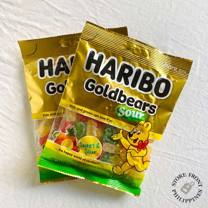 Haribo Sour Goldbears Gummy Candy 127g Bag | Lazada PH