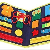 Felt Cloth Busy Board Multifunctional Board Game Kindergarten Fine Motor Skill Dress Learning Portable Kids Travel Toy