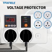 【LZ】✌❀  Protetor automático da tensão tomada ac 220v ajustável 16a power surge protector plugue da ue tomada de tensão geladeira segura proteger