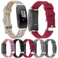 {zhiyun Watchshop}สายนาฬิกาผ้าใบสำหรับ Fitbit Inspire สร้อยข้อมือสมาร์ทสานเปลี่ยนสายรัดสำหรับ Fitbit Inspire HR ข้อมือห่วงกีฬา Correa