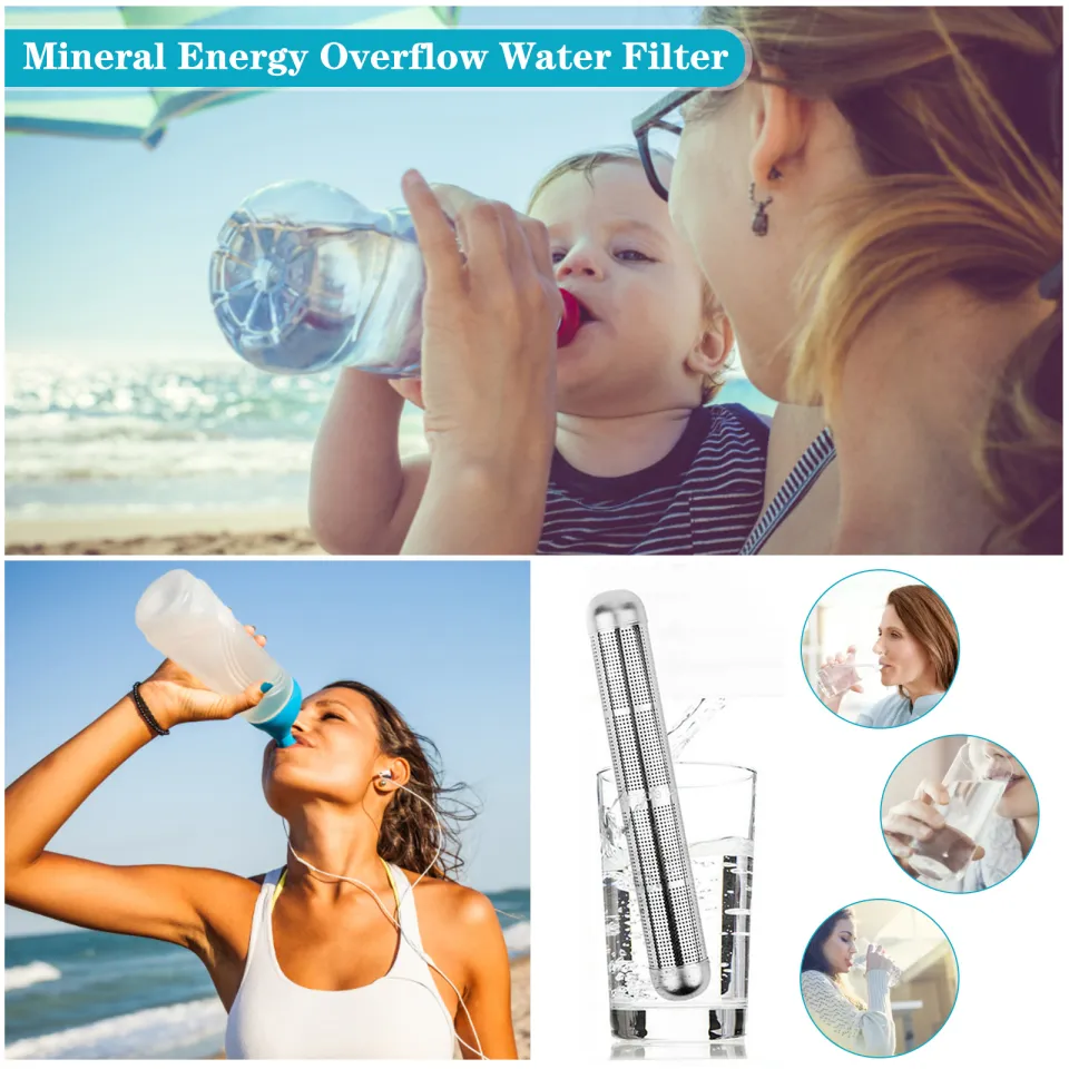 Alkaline Stick Water Purifier Family Stainless Steel Raise PH Charged  Structured Purifier Alkaline Water Hydrogen Filter Stick