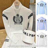 Honma FootJoy DESCENTE เสื้อกีฬาคอกลมแขนยาวสำหรับผู้หญิง,เสื้อกีฬาแขนยาว PING1 TaylorMade1 Cameron1 ANEW PXG1 NW