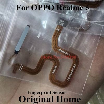 【CW】 100 orijinal parmak izi sensörü OPPO Realme için 6 ev düğmeler dokunmatik kimlik tarayıcı Flex kablo Realme6 yedek