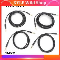 KYLE Wild Shop 1/2m 3 4 Pole Audio Aux Stereo 3.5mm Male to Male Jack Extension Microphones Cable extend connector extend for live Headphone