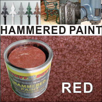 1L ( RED ) HAMMERED PAINT ( METALLIC PAINT HEAVY DUTY ) HAMMERTONE