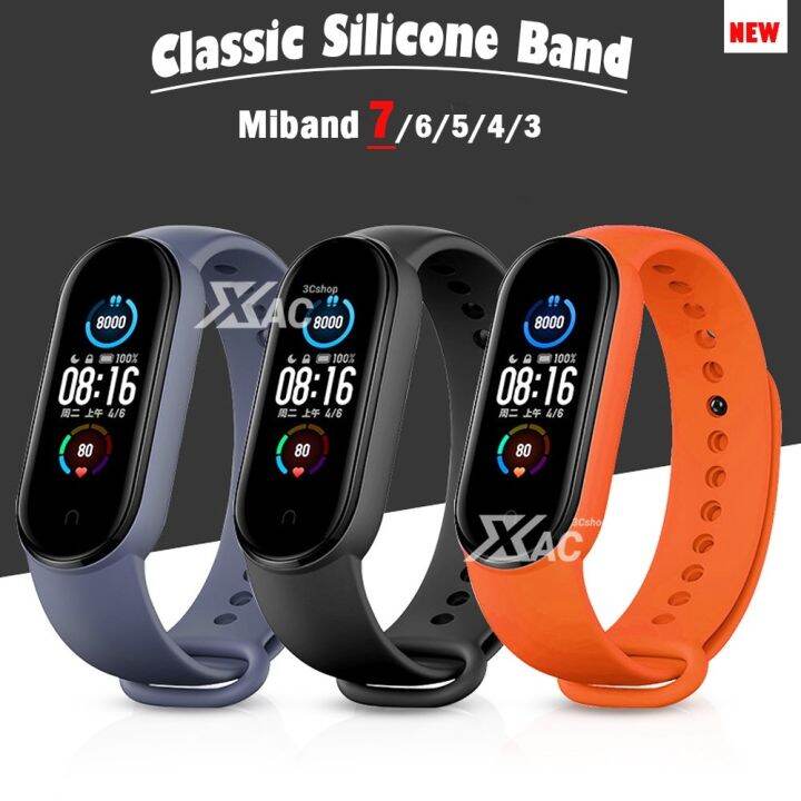 สายนาฬิกาข้อมือซิลิโคน-ระบายอากาศ-สีชมพู-สําหรับ-miband-7-6-band-5