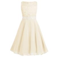 iiniim Girls Sequined Floral Lace Chiffon Dress Princess Formal Brides Wedding Birthday Party Dress First Communion Tutu Dress