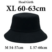 Big Head Man Large Size Bucket Hats Boy 60-63cm Plus Size Summer Fisherman Cap Women‘s 54-57cm Pure Cotton Panama UPF50 Sun Hat2023