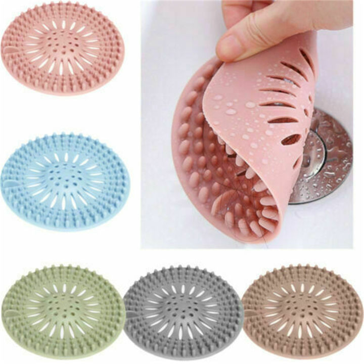 Durable Silicone Wool Plug Shower Drain Cover Bathtub Drain