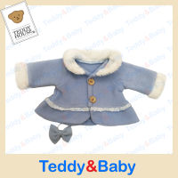 Teddy house : ชุดตุ๊กตา ชุดกระโปรงผ้าฟุ(ฟ้า)  ขนาด 10 นิ้ว