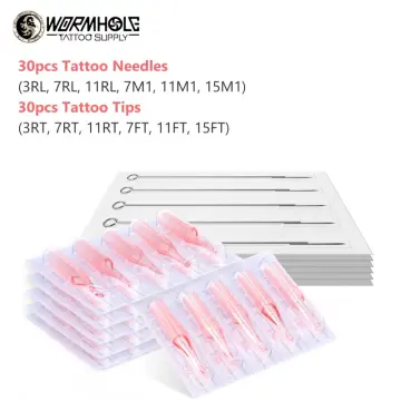 Tattoo Needle Cartridges Mixed Size 20Pcs of Wormhole Tattoo