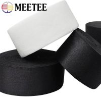 Meetee 10Meters 10-80mm Nylon Elastic Bands For Bra Underwear Shouder Strap Garment Decor Stretch Belt DIY Sewing Accessories Sewing Machine Parts  Ac