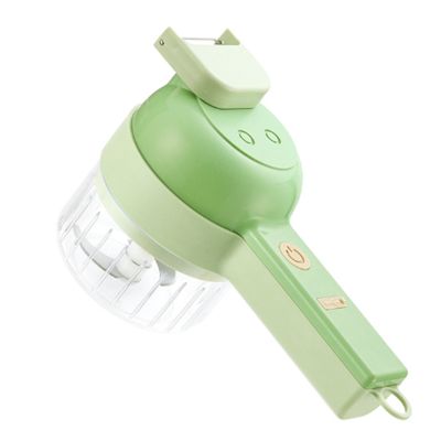 4 in 1 Handheld Electric Vegetable Cutter Set Multifunctional Durable Chili Vegetable Crusher Ginger Masher Machine