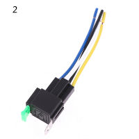 รีเลย์30A 4Pin 5Pin,รีเลย์อัตโนมัติพร้อมรีเลย์รถแรงดันขดลวดฟิวส์12V 24V รีเลย์ DC