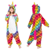 Boys Girls Baby Kids Children Hooded Jumpsuits Dinosaur Kigurumi Unicorn Pajama Panda Kigurumi Pijamas