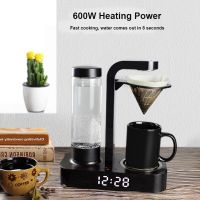 เครื่องทำกาแฟดริปอเมริกัน CM-602เครื่องชงกาแฟอัตโนมัติขนาดเล็ก220V เครื่องตาข่ายชงชาพร้อมนาฬิกาแสดงผล600W หลาย Uasge