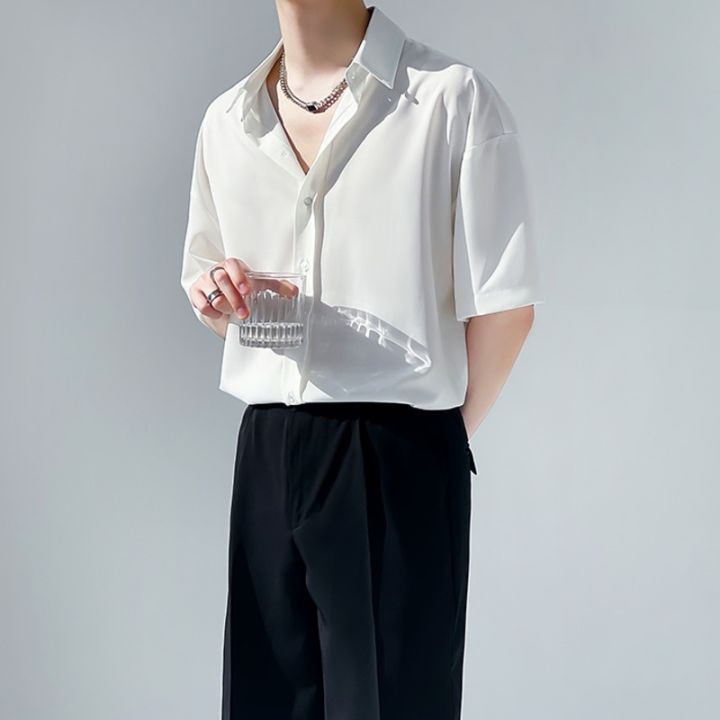 mollge-summer-korean-fashion-abstinence-short-sleeved-business-mens-shirt