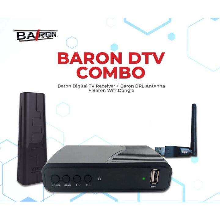 BARON DTV COMBO (Baron Digital TV Receiver+Baron BRL Antenna+Baron Wifi