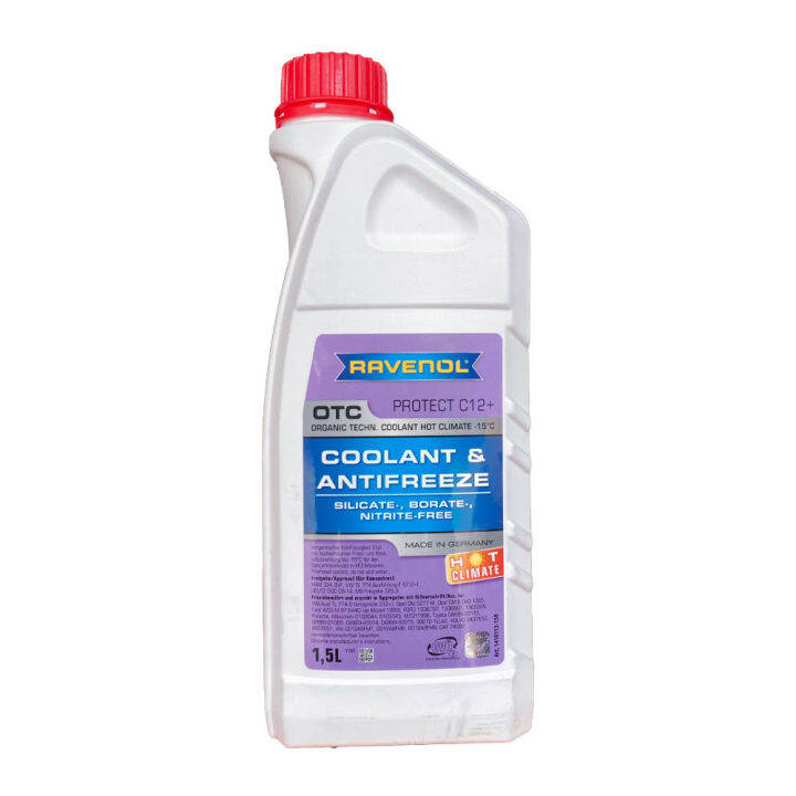 น้ำหล่อเย็น น้ำหม้อน้ำ RAVENOL COOLANT & ANTIFREEZE สูตร HOT CLIMATE