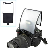 Kamera Di Seluruh Dunia อุปกรณ์กระจายแสงแฟลชนิ่ม Reflektor Jelas Hitam untuk Canon Nikon Yongnuo Speedlite